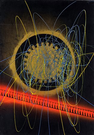 Roberto Crippa (Monza, 1921 - Besso, 1972) Spirale Anni '70 Acrilico su...