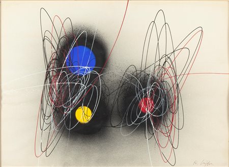 Roberto Crippa (Monza, 1921 - Besso, 1972) Spirali Metà anni '50 Acrilico e...