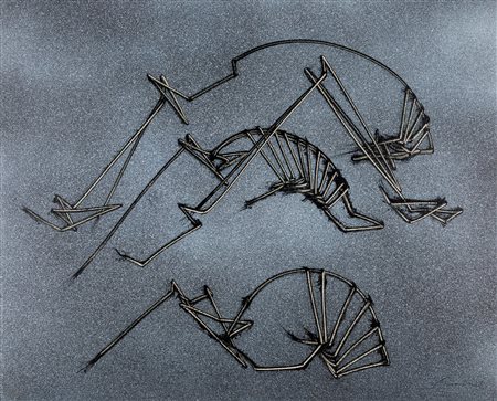 Emilio Scanavino (Genova, 1922 - Milano, 1986) Scrittura 1986 Olio su tela...