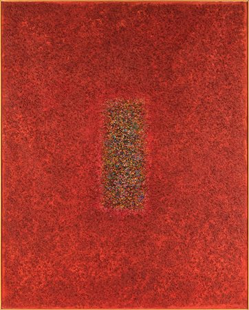 Luigi Boille (Pordenone, 1926 - Roma, 2015) Centralità rosso acceso 1984 Olio...