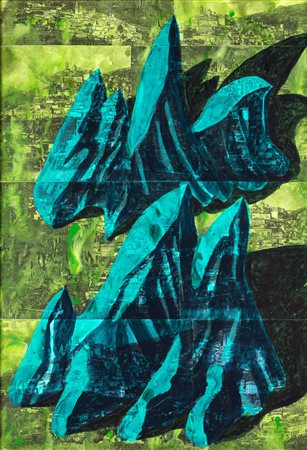 Alberto Di Fabio (Avezzano, 1966 - ) Montagne 1993 Tecnica mista su...