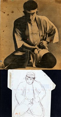 Sandro Chia (firenze, 1946 - ) Senza titolo 1990 Penna biro su busta da...