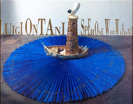 Luigi Ontani (Vergato, 1943 - ) Aria di Cabiria in viaggio d'Agosto inno e...