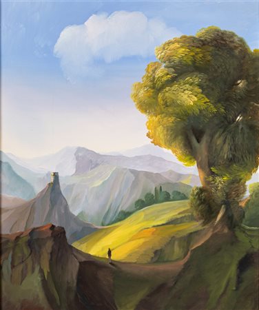 Ubaldo Bartolini (Montappone, 1944 - ) Calanghe 1999 Olio su tela cm 60x50 -...