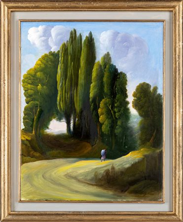 Ubaldo Bartolini (Montappone, 1944 - ) Il ritorno 2000 Olio su tela cm 50x40...