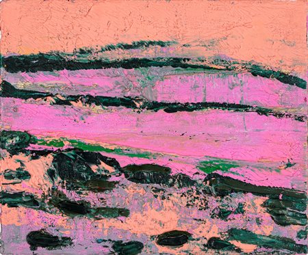 Giovanni Frangi (Milano, 1959 - ) Alba chiara Olio su tela cm 25x32 Al verso...