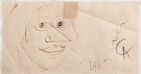 Alexander Calder (Lawnton, 1898 - New York, 1976) Autoritratto China su carta...