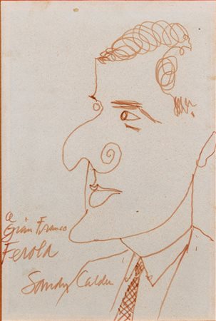 Alexander Calder (Lawnton, 1898 - New York, 1976) Ritratto di Ferola...