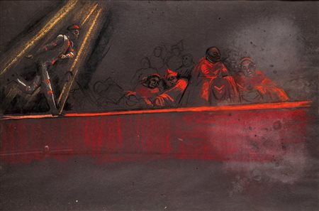 Danilo Donati (Luzzara, 1926 - Roma, 2001) Arcivescovi per sfilata di moda...