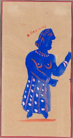Alekos Fassianos (Atene, 1935 - Atene, 2022) Figura acquarello su carta cm...