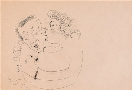 Mino Maccari (Siena, 1898 - Roma, 1989) Senza titolo Penna su carta cm 24x35...