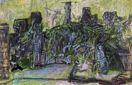 Emanuele Luzzati (Genova, 1921 - Genova, 2007) Lungo la scia della cometa -...