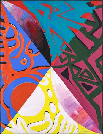 Francesco Del Drago (Roma, 1920 - Roma, 2011) Quartetto n.5 1987 Tempera su...