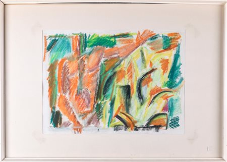 Emilio Notte (Ceglie Messapica, 1891 - Napoli, 1982) Figure Pastello su carta...