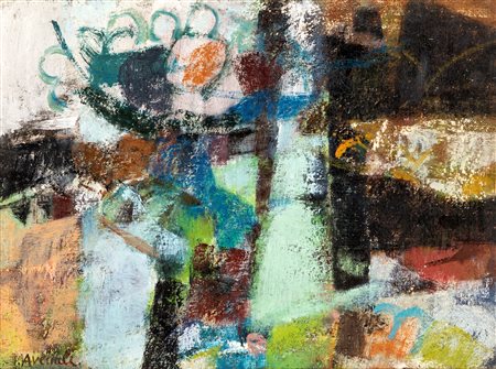 Marcello Avenali (Roma, 1912 - Roma, 1981) Senza titolo Olio su cartone...