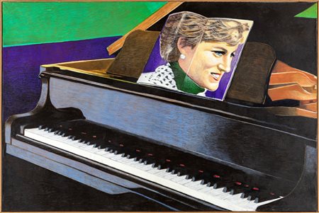 Angelo Generali ( - ) Sonata per Lady D. 1998 Pastelli cerosi su tela cm...