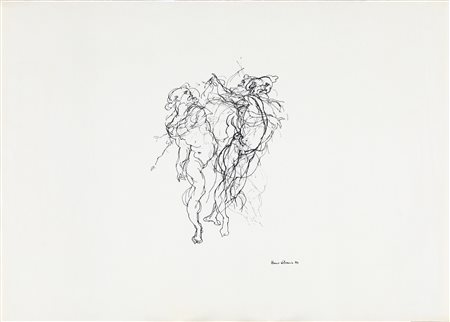 Bruno D'Arcevia (Arcevia, 1946 - ) Senza titolo 1984 China su carta cm 50x70...