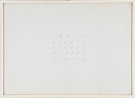 Pablo Echaurren (Roma, 1951 - ) Senza titolo 1971 Matita e acquarello su...