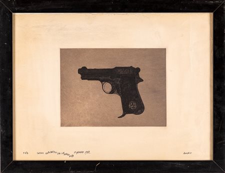 Franco Angeli (Roma, 1935 - Roma, 1988) Senza titolo Acquaforte cm 34x46 - in...