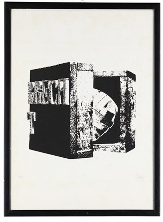 Mario Ceroli (Castel Frentano, 1938 - ) Brecht 1971 Acquaforte cm 70x50 - in...