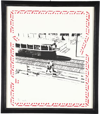 Renato Mambor (Roma, 1936 - Roma, 2014) Il tram Serigrafia cm 58x50 - in...