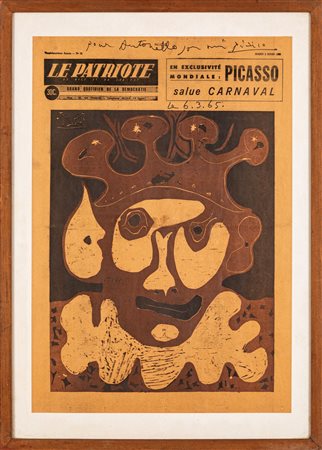 Pablo Picasso (Malaga , 1881 - Mougins, 1973) Copertina del quotidiano Le...