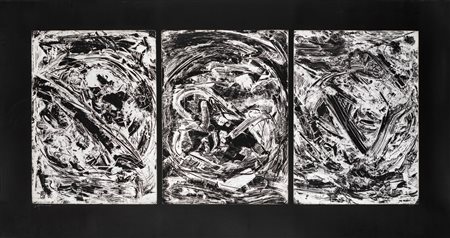 Emilio Vedova (Venezia, 1919 - Venezia, 2006) Trittico Oltre 1987-'92...