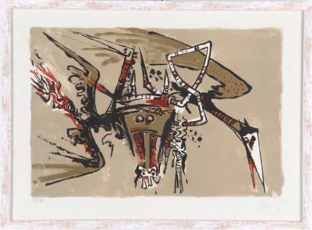 Wilfredo Lam (Sagua la Grande, 1902 - Parigi, 1982) Senza titolo Litografia...