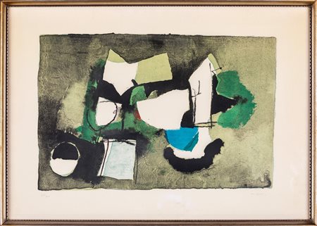 Afro Basaldella (Udine, 1912 - Zurigo, 1976) Litografia cm 50x70 - in cornice...