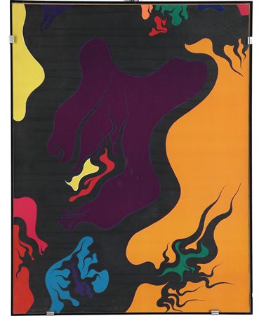 Luigi Boille (Pordenone, 1926 - Roma, 2015) Fluire 1971 litografia p.A. cm...