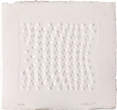 Enrico Castellani (Castelmassa, 1930 - Viterbo, 2017) Superficie I 1995...