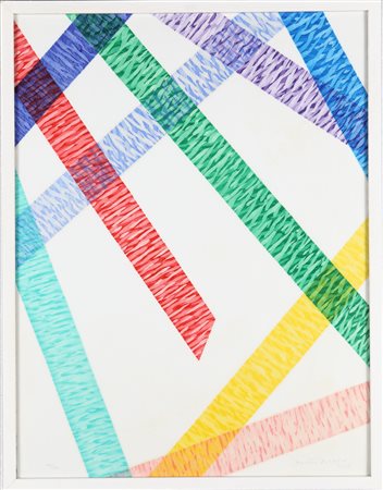 Piero Dorazio (Roma, 1927 - Perugia, 2005) Blu notte 1992-1993 Acquatinta cm...