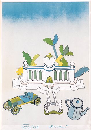 Luca Alinari (Firenze, 1943 - Firenze , 2019) Senza titolo Serigrafia cm...