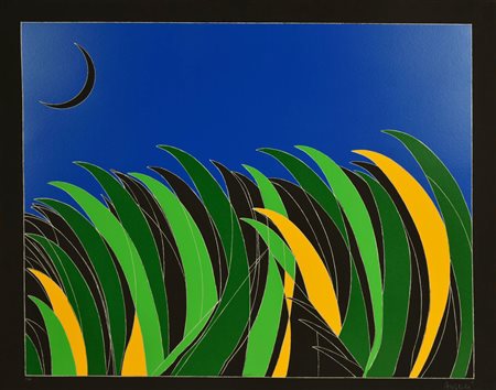 Franco Angeli (1935 - 1988) SENZA TITOLO serigrafia, cm 69,5x85,5; es. p.a....