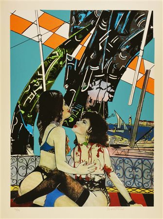 Gianni Bertini (1922 - 2010) LE BAMBOLE N.3, 2002 serigrafia su carta, cm...