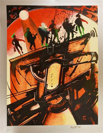 Gianni Bertini (1922 - 2010) LE VITTIME DI MERCURIO, 2003 serigrafia, cm...