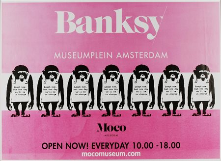 BANKSY MOCO MUSEUM, 2017 stampa tipografica, cm 84x59,5