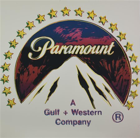 Da Andy Warhol PARAMOUNT stampa tipografica su carta cotone, cm 96,5x96,5