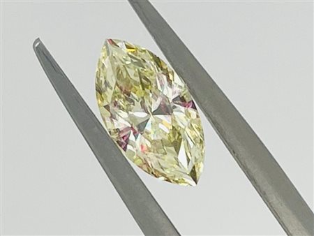 DIAMANTE 1,12 CT COLORE FANCY GIALLO PUREZZA SI1 (PUREZZA ESALTATA) - TAGLIO...