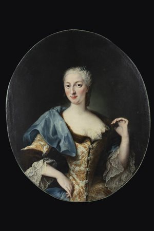 PITTORE ANONIMO<BR>"Ritratto di Principessa (Polissena d'Assia?)" Piemonte, XVIII secolo