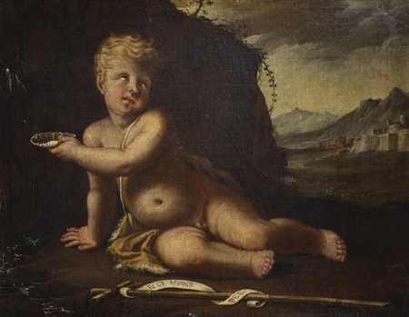 PITTORE ANONIMO<BR>Fine XVIII secolo<BR>"San Giovannino" XVII secolo