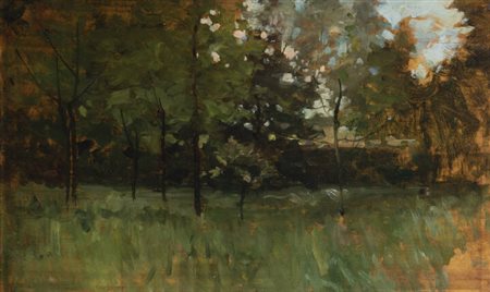 CARLO FOLLINI<BR>Domodossola (NO) 1848 - 1938 Pegli (GE)<BR>"Estate" 1896 ca