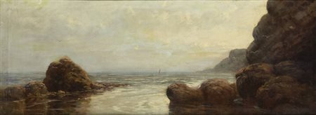 GIOVANNI PISANO<BR>Sevi (NU) 1875 - 1964 Torino<BR>"Marina" fine XIX secolo