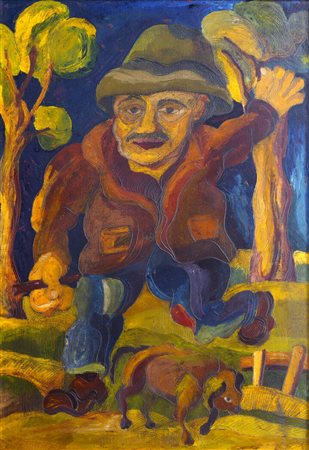 GIUSEPPE SERAFINI<BR>Montelupo Fiorentino (FI) 1915 - 1987<BR>"Il contadino"