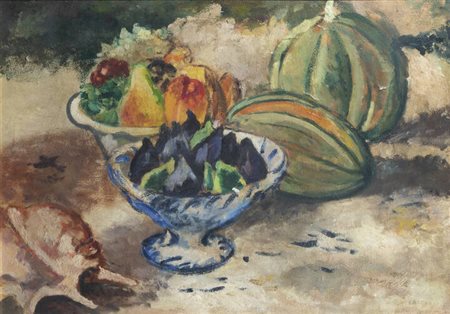 FELICE CARENA<BR>Cumiana (TO) 1879 - 1966 Venezia<BR>"Natura morta"