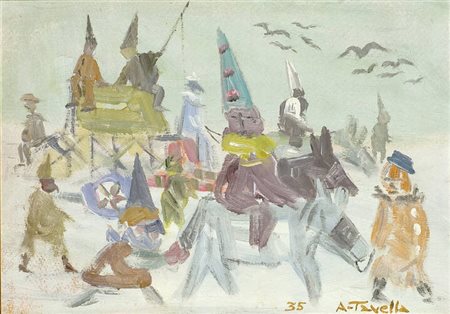 ALDO TAVELLA<BR>Verona 1909 - 2004<BR>"Venerdi gnocolar" 1935