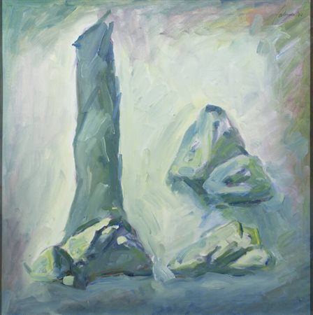 ALBINO GALVANO<BR>Torino 1907 - 1990<BR>"Rocce" 5/9/'82