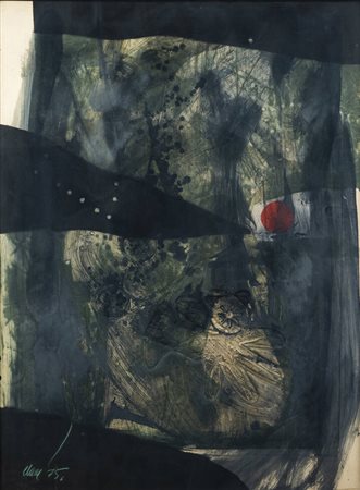 ANTONI CLAVE'<BR>Barcellona 1913 - 2005 Saint-Tropez<BR>"Senza titolo" 1975