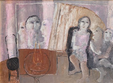 JINDRA HUSARIKOVA<BR>Trmice (Cecoslovacchia) 1931 - 2016 Praga (Cecoslovacchia)<BR>"In a room" ante 1981