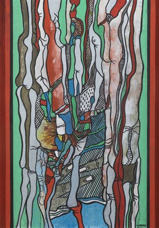 AGENORE FABBRI<BR>Barba (PT) 1911 - 1998 Savona<BR>"Senza titolo"